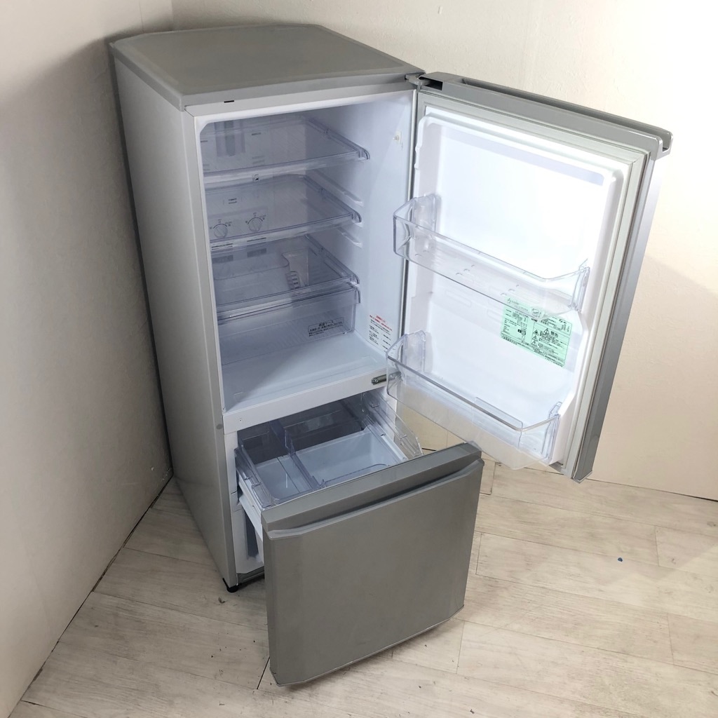 中古 冷蔵庫 三菱 MR-P15Y-S 146L 2ドア冷蔵庫 シルバー 2015年製 単身