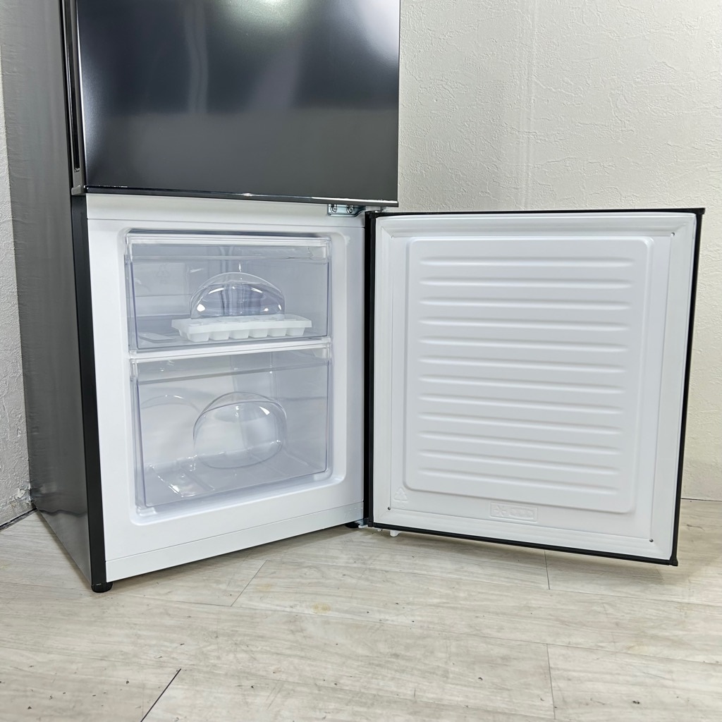 中古 106L 2ドア冷蔵庫 小さい ニトリ NTR-106BK 2022年製 ブラック