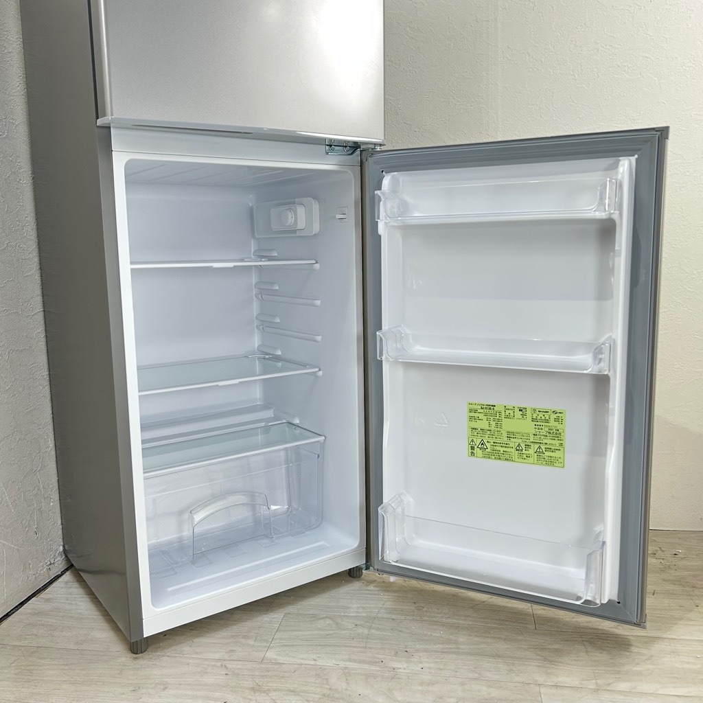 中古 128L 2ドア冷蔵庫 シャープ SJ-H13E-S 2021年製 シルバー