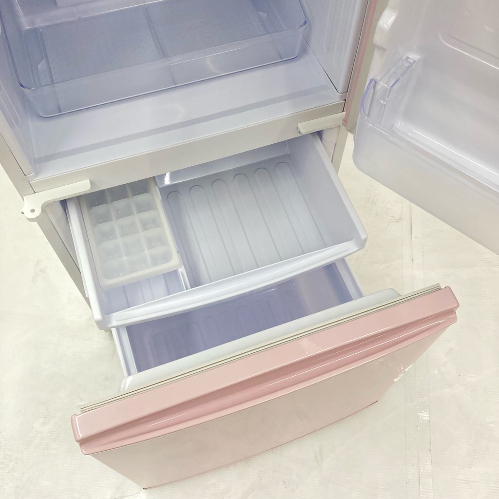中古希少 137L 2ドア冷蔵庫 つけかえどっちもドア シャープ SJ-C14Y-P