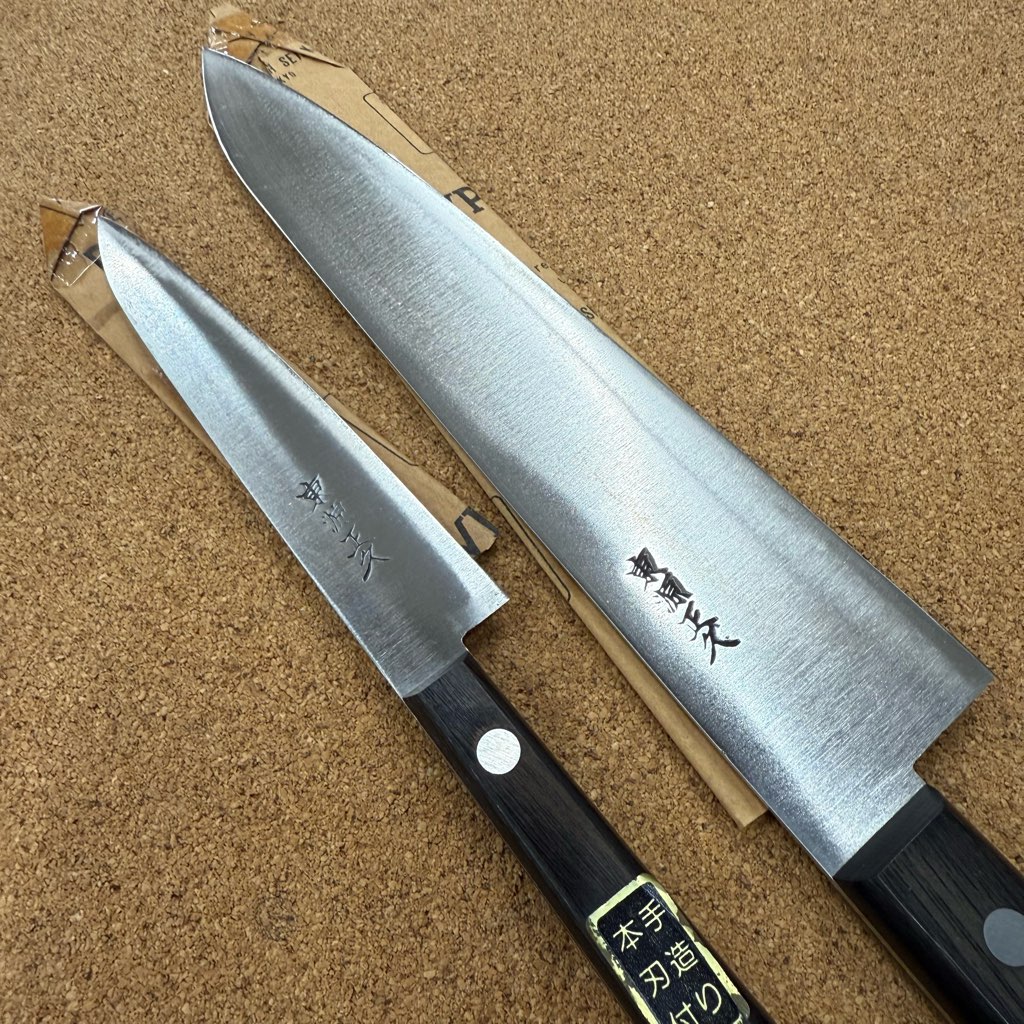 おそらく未使用 東源正久 洋包丁2丁セット 牛刀 ペティナイフ
