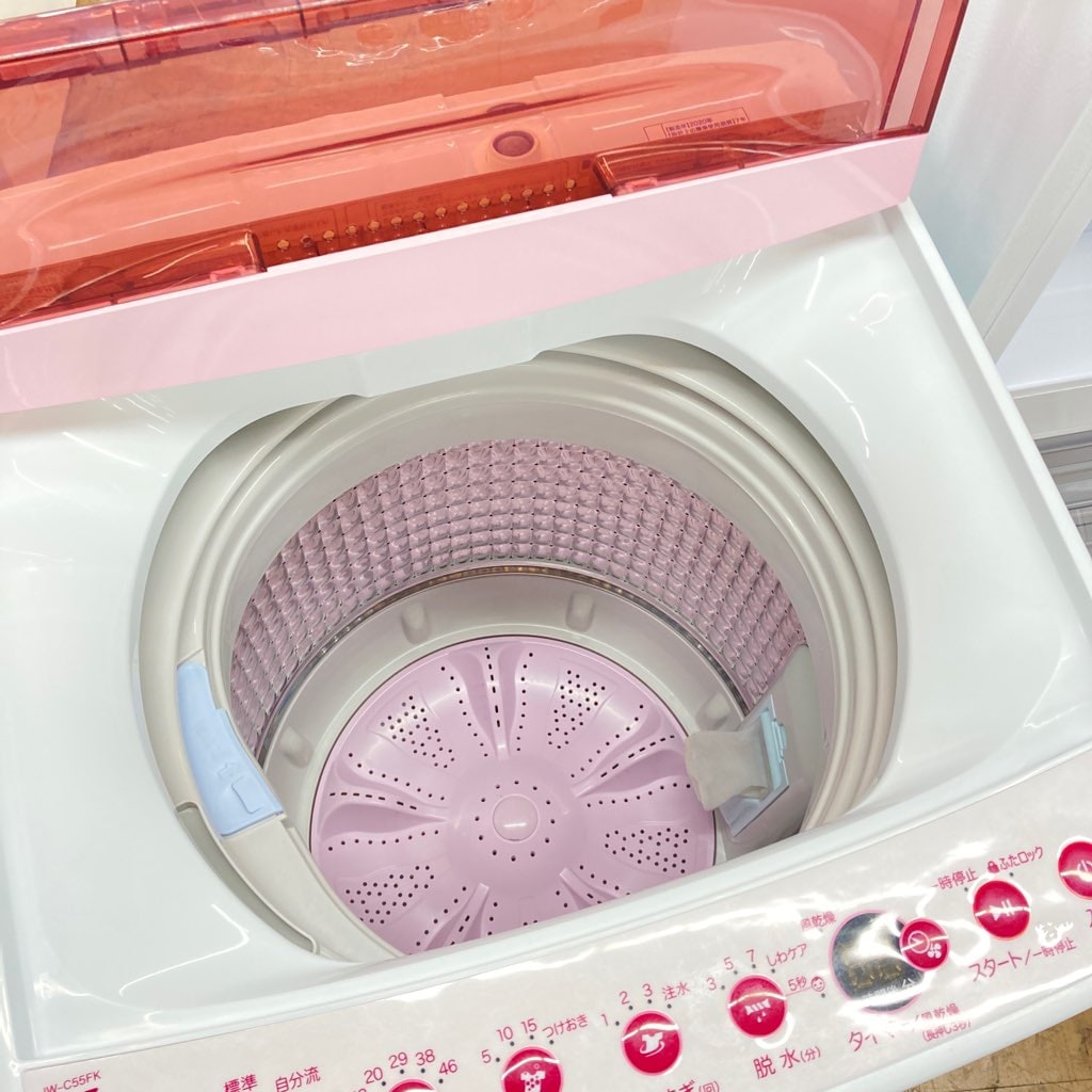 中古 ハイアール 冷蔵庫洗濯機ピンクセット 冷蔵庫 148L 2ドア JR