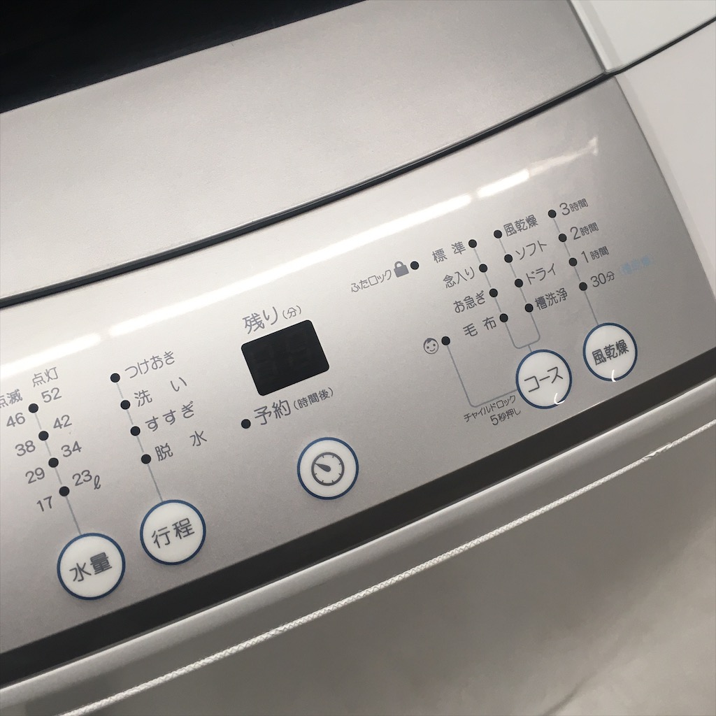 中古 美品 ハイアール Haier 全自動洗濯機 6.0kg JW-K60M 2017年製 6