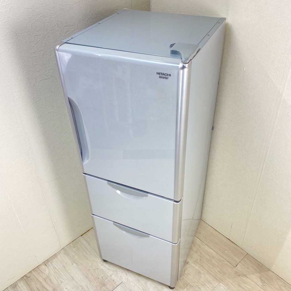 中古 中型冷蔵庫 日立 真空チルド 265L 3ドア R-S270DMV-HM 2013年製