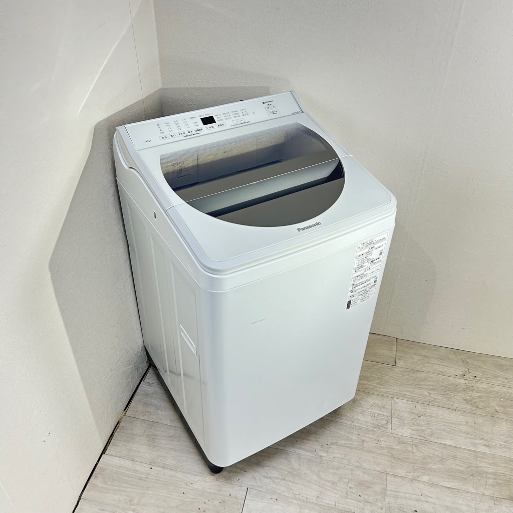 10kg 全自動洗濯機 パナソニック NA-FA100H7 2019年製造 ホワイト 自動