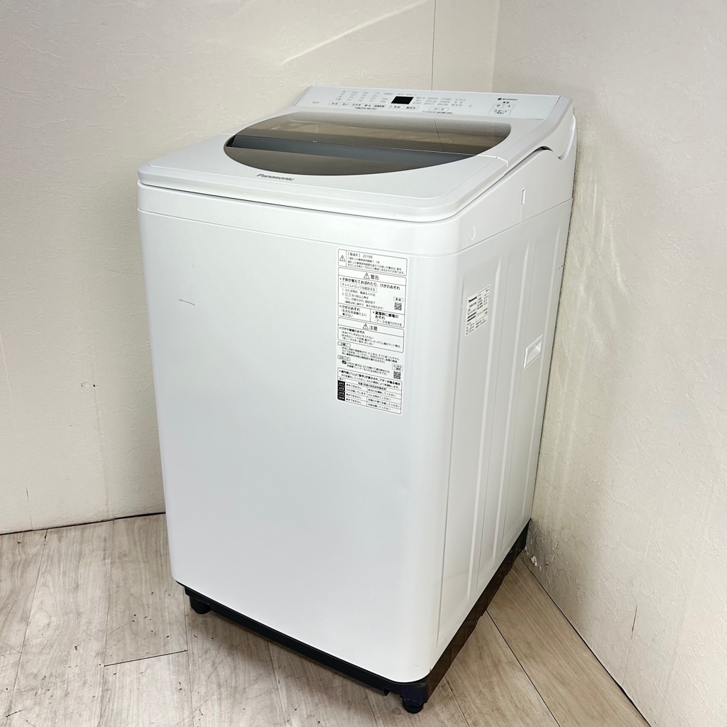 10kg 全自動洗濯機 パナソニック NA-FA100H7 2019年製造 ホワイト 自動