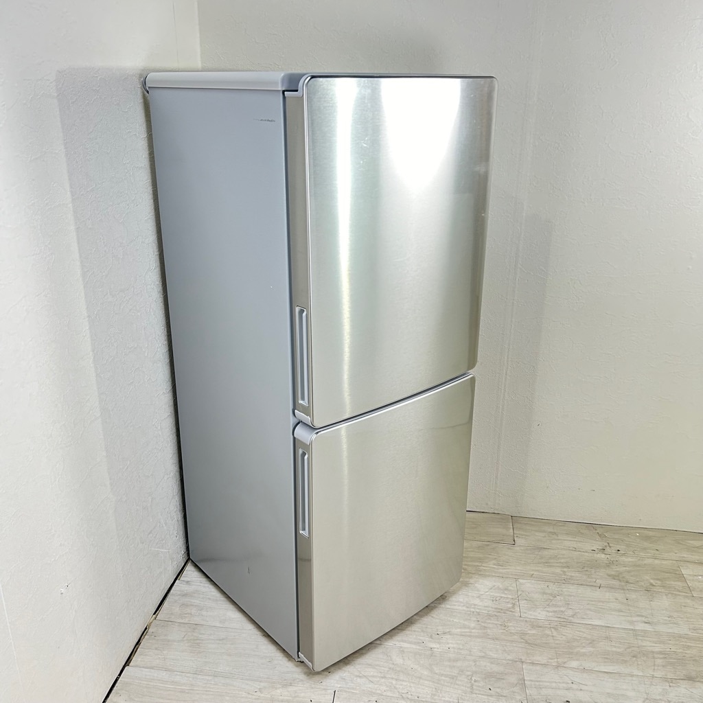 中古 148L 2ドア冷蔵庫 ELSONIC EH-R1482F 2017年製 自動霜取りファン