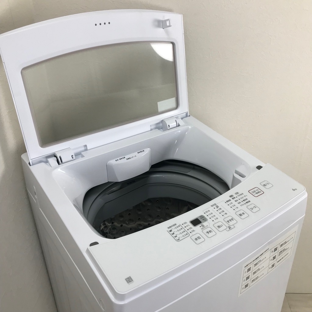中古 高年式 全自動洗濯機 風乾燥機能 ニトリ 6.0kg NTR60 2020年製