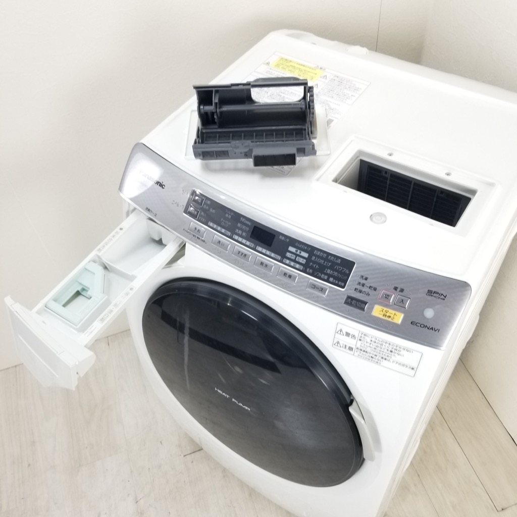 中古 パナソニック 洗濯9kg 乾燥6Kg ドラム式洗濯乾燥機 ななめドラム