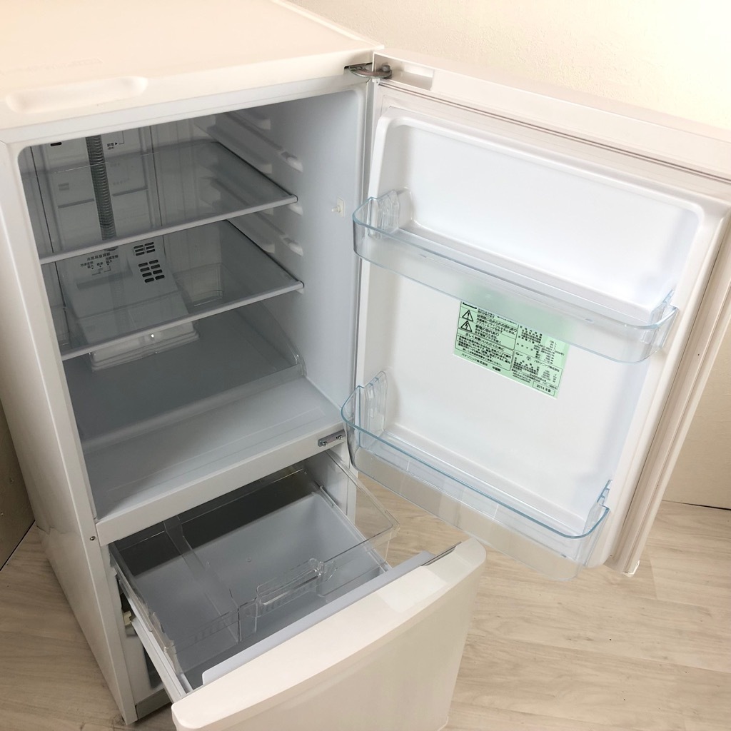 中古 138L 2ドア冷蔵庫 パナソニック NR-BW147C-W 2014年～2015年製