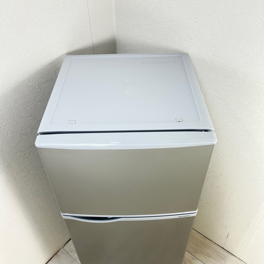 中古 128L 2ドア冷蔵庫 シャープ SJ-H13E-S 2019年製 シルバー