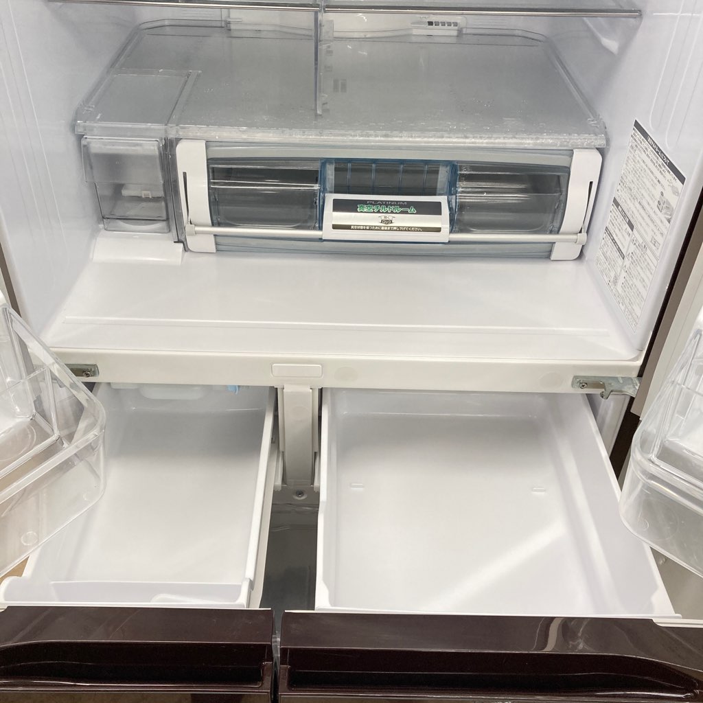 中古自社便限定 日立 517L 6ドア冷蔵庫 R-G5200F-XT 2015年製 自動製氷