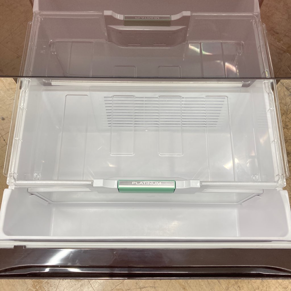 中古自社便限定 日立 517L 6ドア冷蔵庫 R-G5200F-XT 2015年製 自動製氷