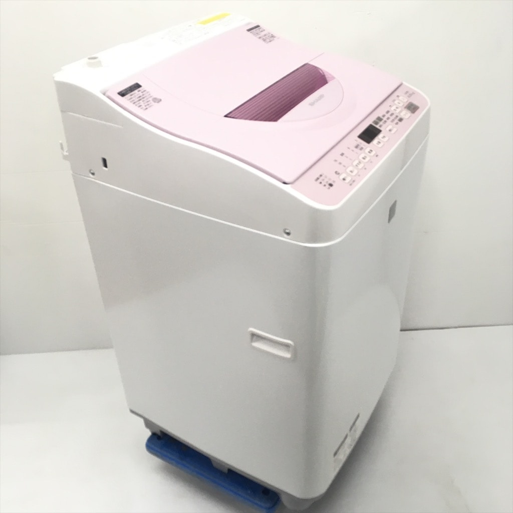 中古 美品 洗濯5.5kg 乾燥3.0kg 全自動洗濯乾燥機 シャープ ES-T5E3-KP