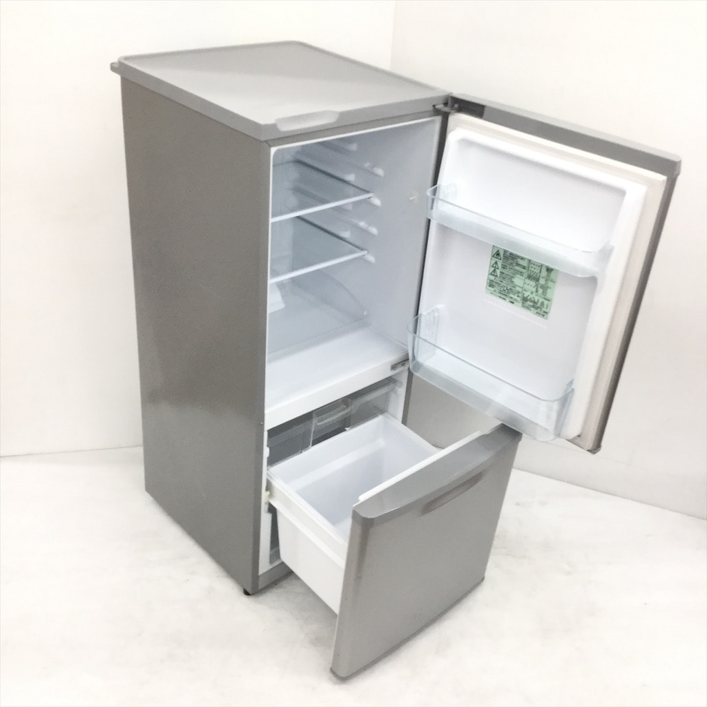 中古 138L 2ドア冷蔵庫 パナソニック NR-B148W-S 2016年製 シルバー