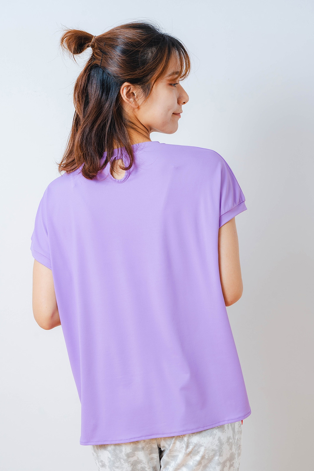 ハートゼブラ Tシャツ パープル 1534-1615 | D SHOP 着心地のいい高