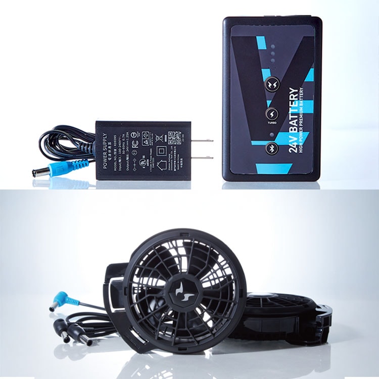 空調風神服ファンバッテリーセット 24Vの通販－2025・スマホアプリ連動