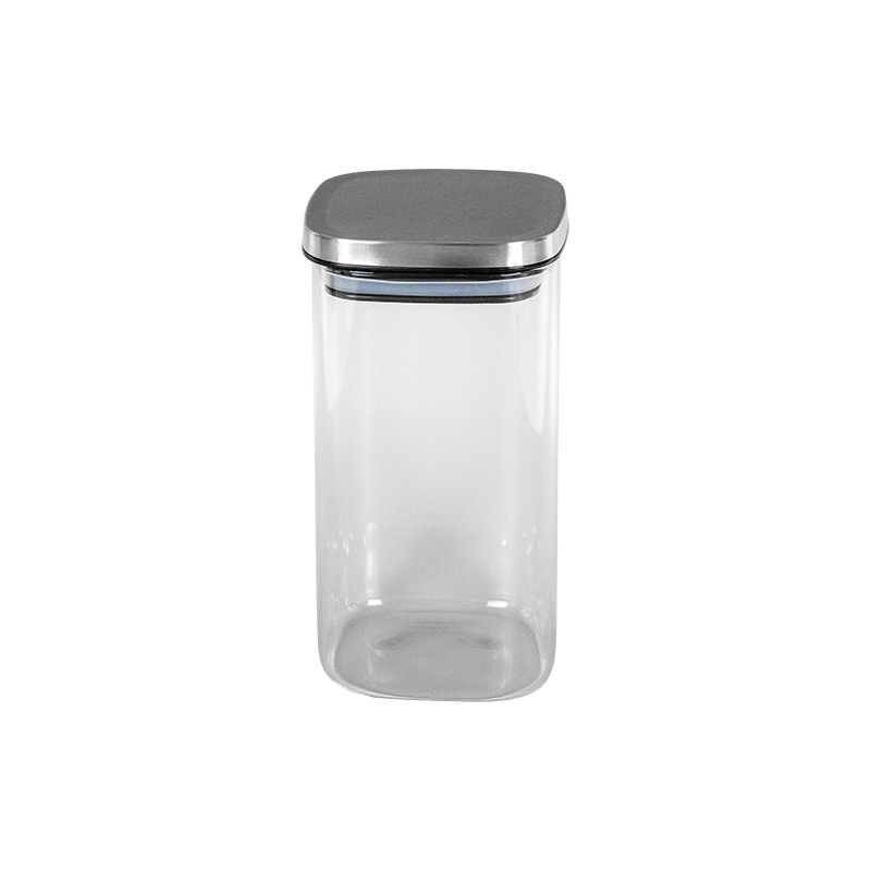 キッチンアシスト 角型ガラスキャニスター1400ml RE-7668