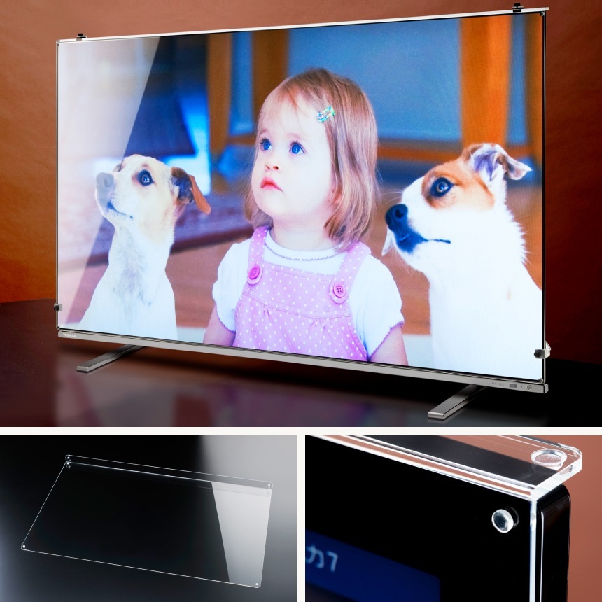 有機EL対応 液晶テレビ保護パネル 55インチ 55型 オーダーメイド