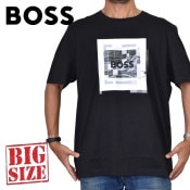 大きいサイズ メンズ BOSS ボス クルーネック 半袖Tシャツ フロント