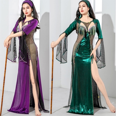 ベリーダンス衣装 サイーディドレス M,Lサイズ 2色 2025年12月 品番SD