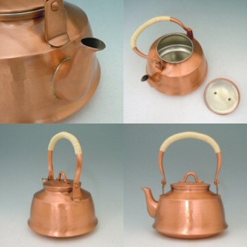 純銅槌目湯沸マツカサ 1．6L 71 | 工房アイザワ | 食と料理の道具