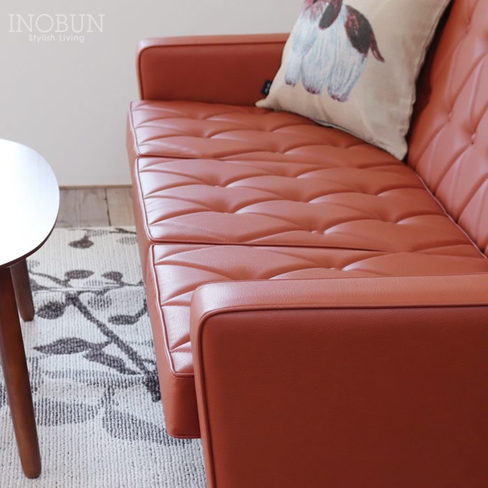 カリモク60 ロビーチェア3シーター リーベルブラウン ダーク