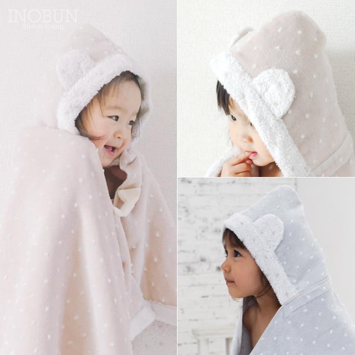 kontex コンテックス ジュエル フード付きバスタオル＆シロクマ BOX