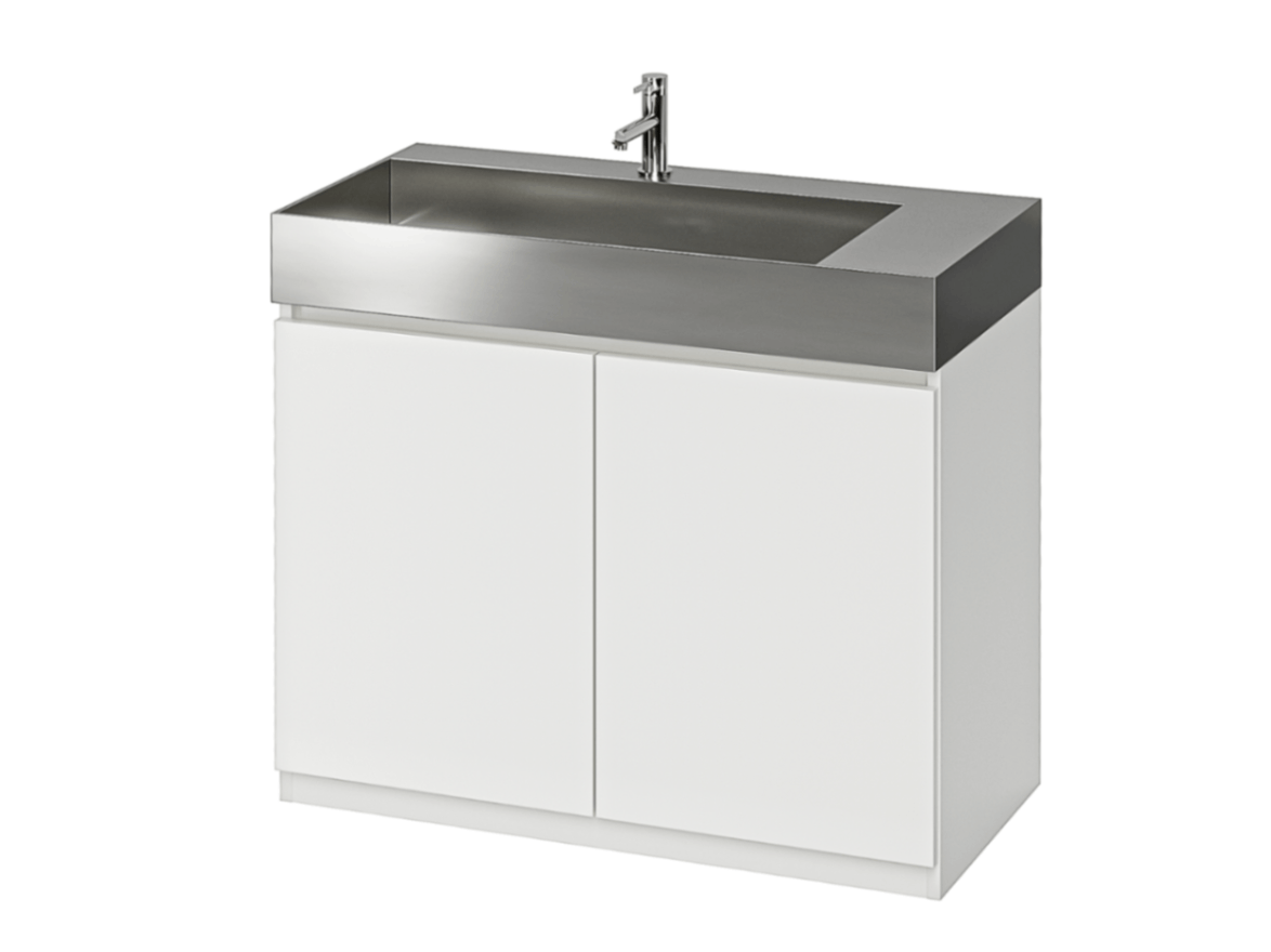 洗面台スタンディングタイプW600×D450×H800（ステンレスボウル+木製