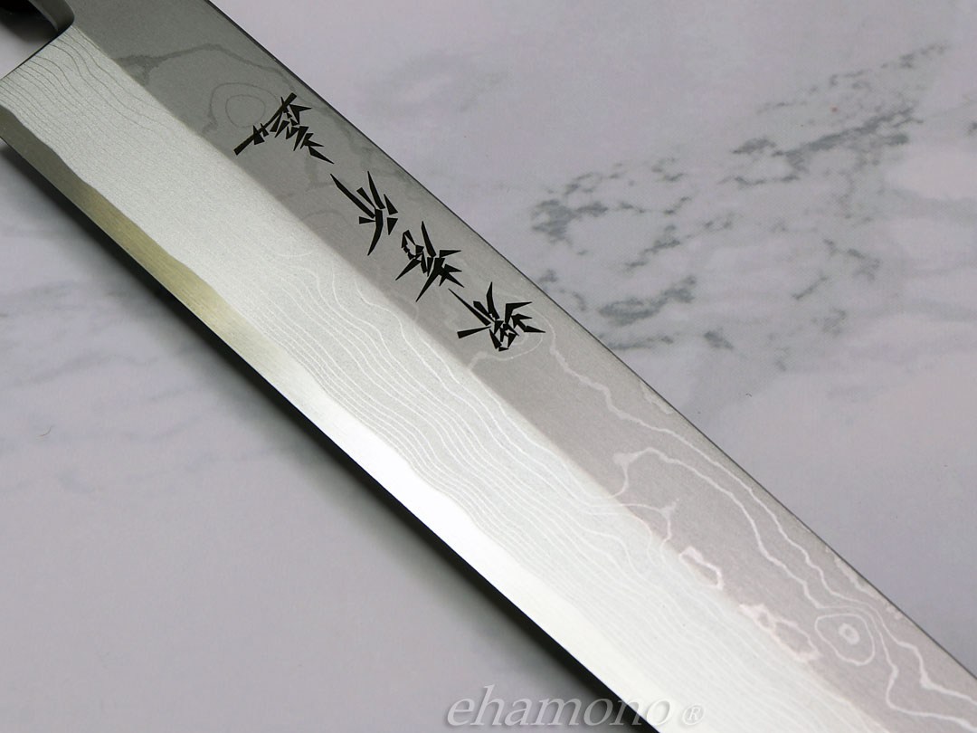 堺孝行 うずしお 白2鋼ダマスカス 柳刃300