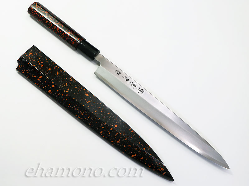 堺孝行 和包丁 四季彩 金茶 INOX 柳刃240