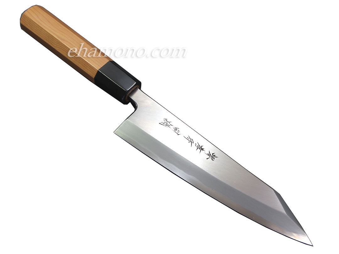 堺孝行 特上白二鋼 切付出刃180 一位八角柄