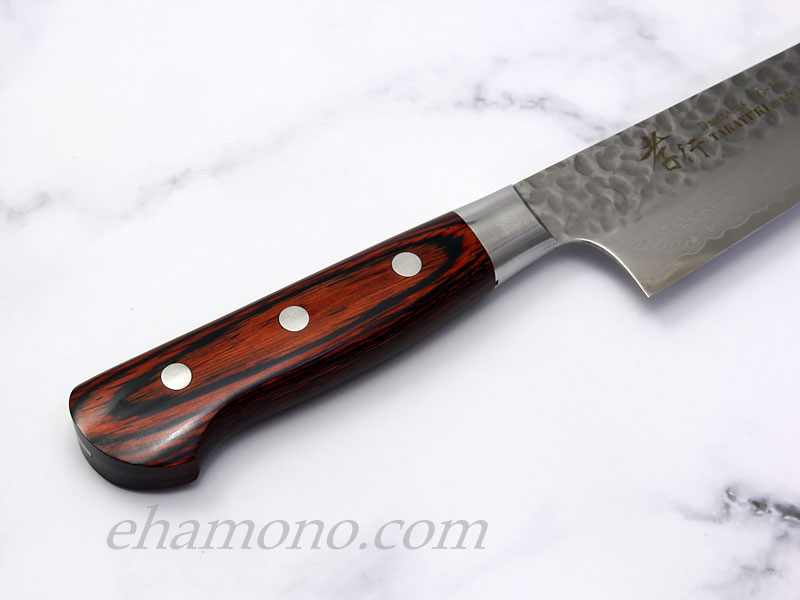 堺孝行 V金10号ダマスカス33層鎚目 牛刀180