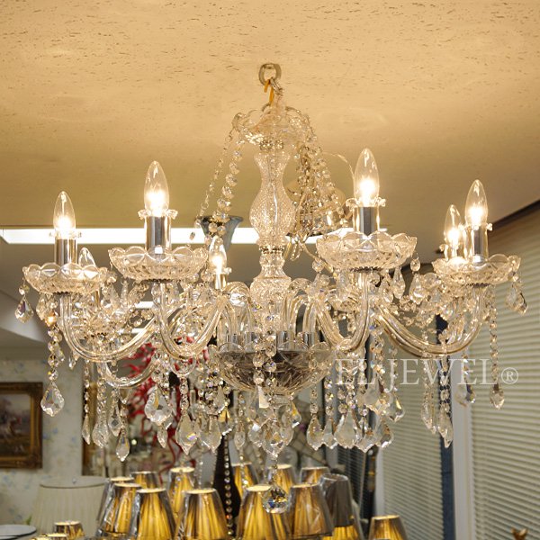 シャンデリア8灯・シルバーorゴールド(φ750×H610mm) | EL JEWEL