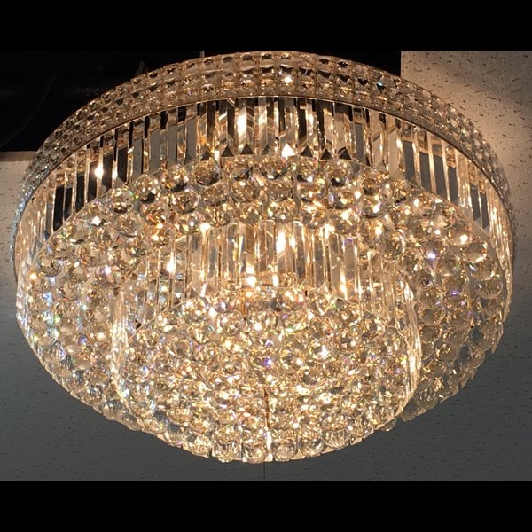 クリスタルボールシーリングシャンデリア 16灯 ゴールド(φ800×H340mm