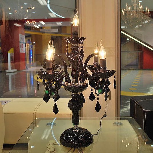 シャンデリアテーブルランプ 5灯 ブラック(W520×H780mm) | EL JEWEL