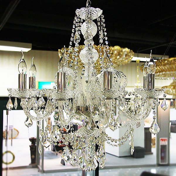 クリスタルシャンデリア 8灯 クリア(W750×H800mm) | EL JEWEL