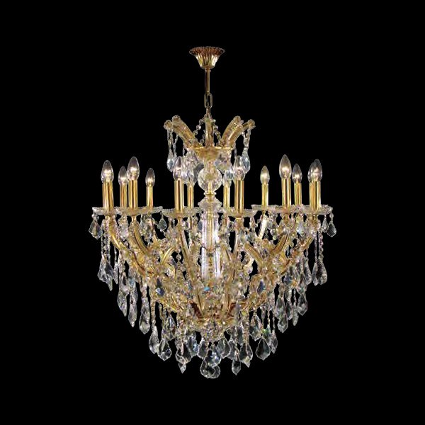 Asfour Crystal】エジプト・クリスタルシャンデリア16／80 ゴールド 14