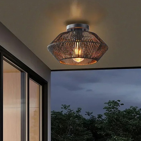 リーズナブル】モダン照明 木製LEDシーリングライト ブラック