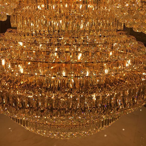 特大高級エンパイア型クリスタルシャンデリア 360灯（Φ2500×H3000mm