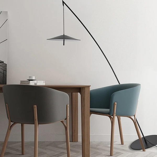 北欧スタイル デザイン照明 フィッシングフロアランプ ブラック(φ500