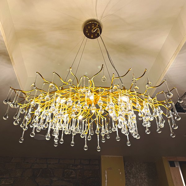 1台在庫有！10灯のみ】【ALABASTER】 クリスタルシャンデリア 10灯 15