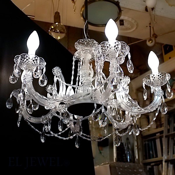 1台在庫有！】【MASIERO】DRYLIGHT®屋外用シャンデリア 6灯「Drylight