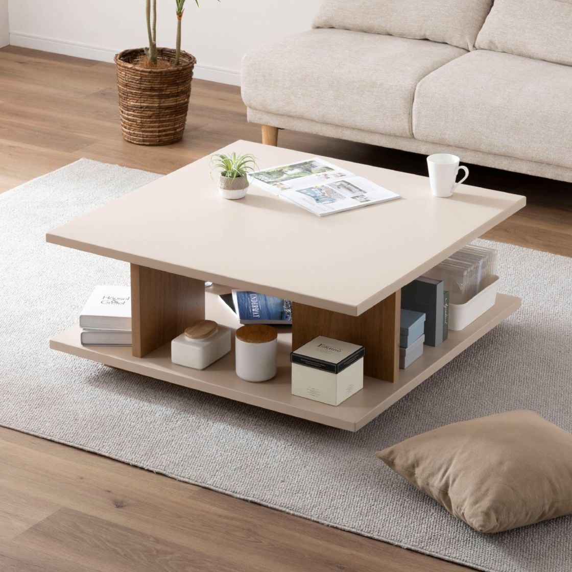 幅90］ ヌーボ ｜ 塩ビシート リビングテーブル ローテーブル センター