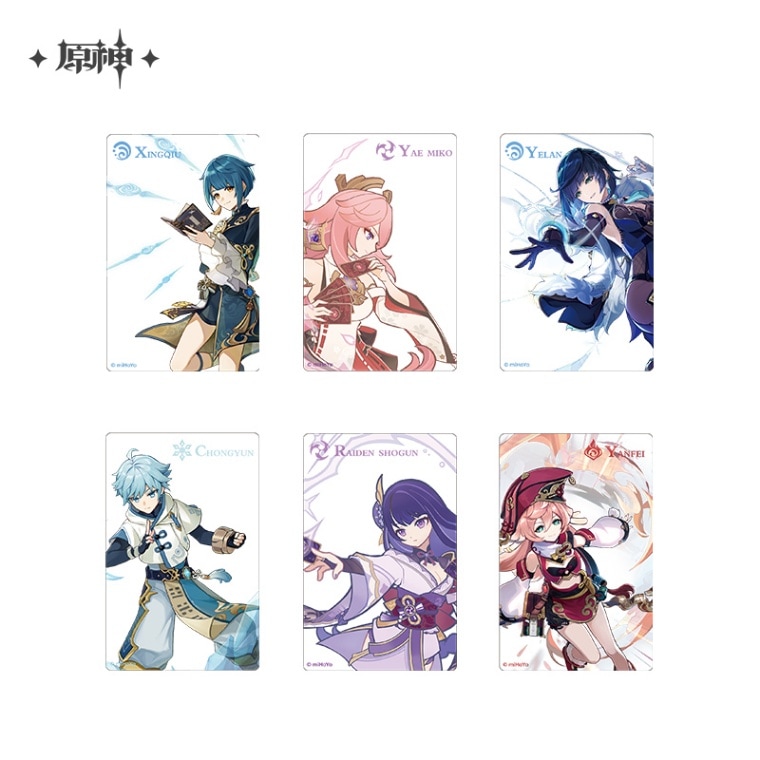 原神 七聖召喚シリーズ クリアアクリルカード Genshin 原神,キャラ