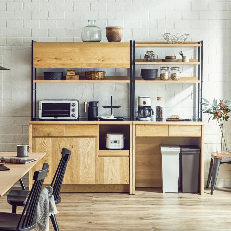 ハクチ Hakuchi キッチンボード幅120cm | 家具・インテリア・生活雑貨