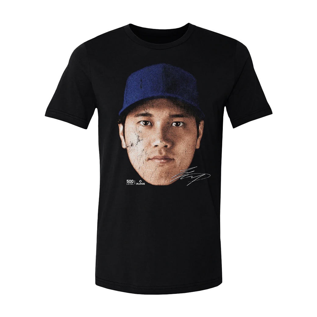 MLBPA公式ライセンス 大谷翔平 グラフィックTシャツ ビッグフェイス柄