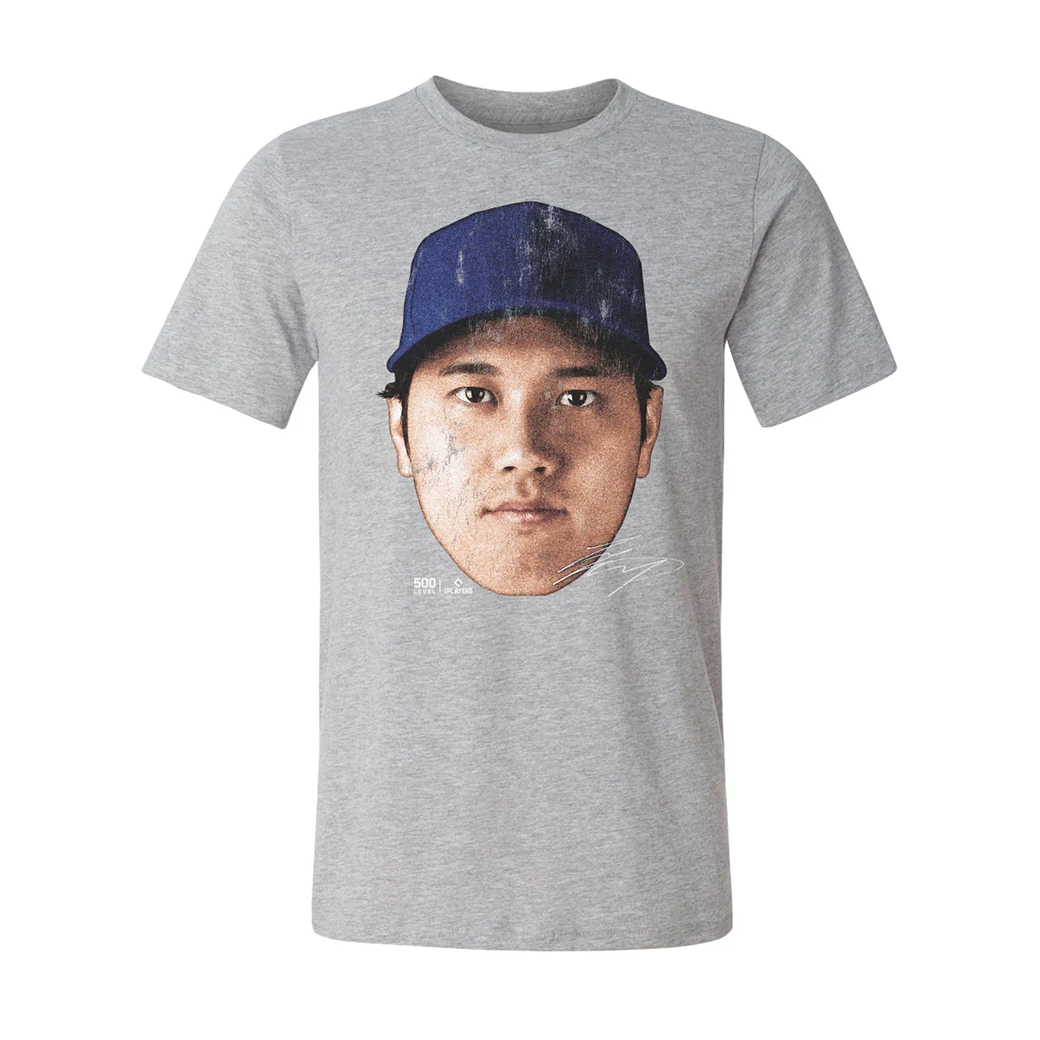 MLBPA公式ライセンス 大谷翔平 グラフィックTシャツ ビッグフェイス柄