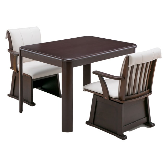 ダイニングこたつシリーズ フルセット テーブル＋布団＋チェア 幅105cm