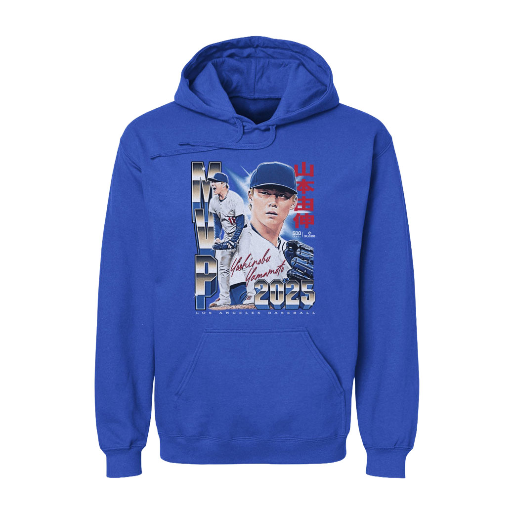 MLBPA公式ライセンス 山本由伸 グラフィックパーカー ドジャース MVP A